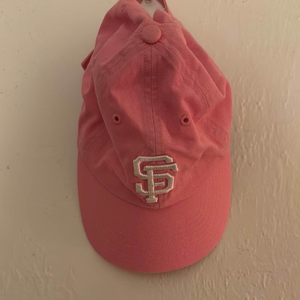 47 Brand Pink Cap with Embroidered Initials